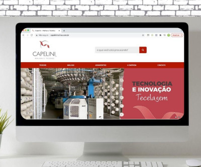 Site Capelini Malhas e Tecidos